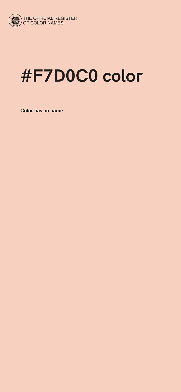 #F7D0C0 color image