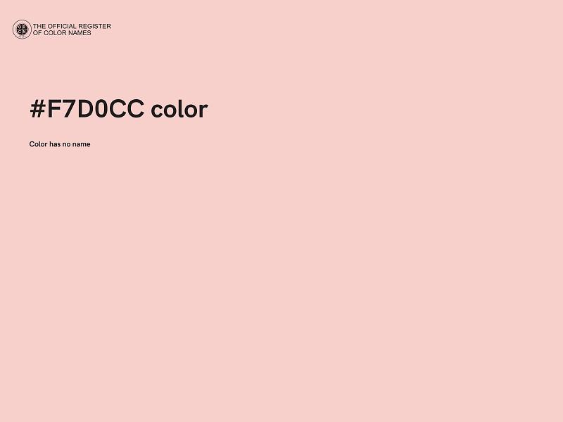 #F7D0CC color image