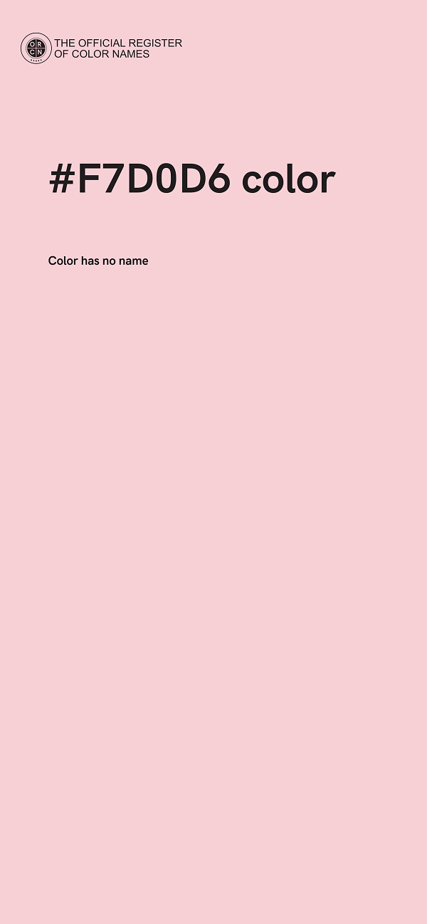 #F7D0D6 color image