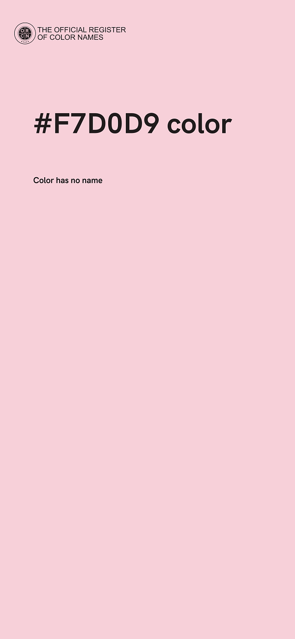 #F7D0D9 color image