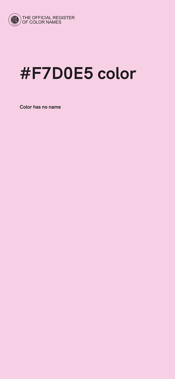 #F7D0E5 color image