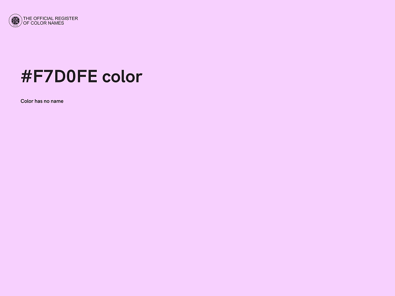 #F7D0FE color image