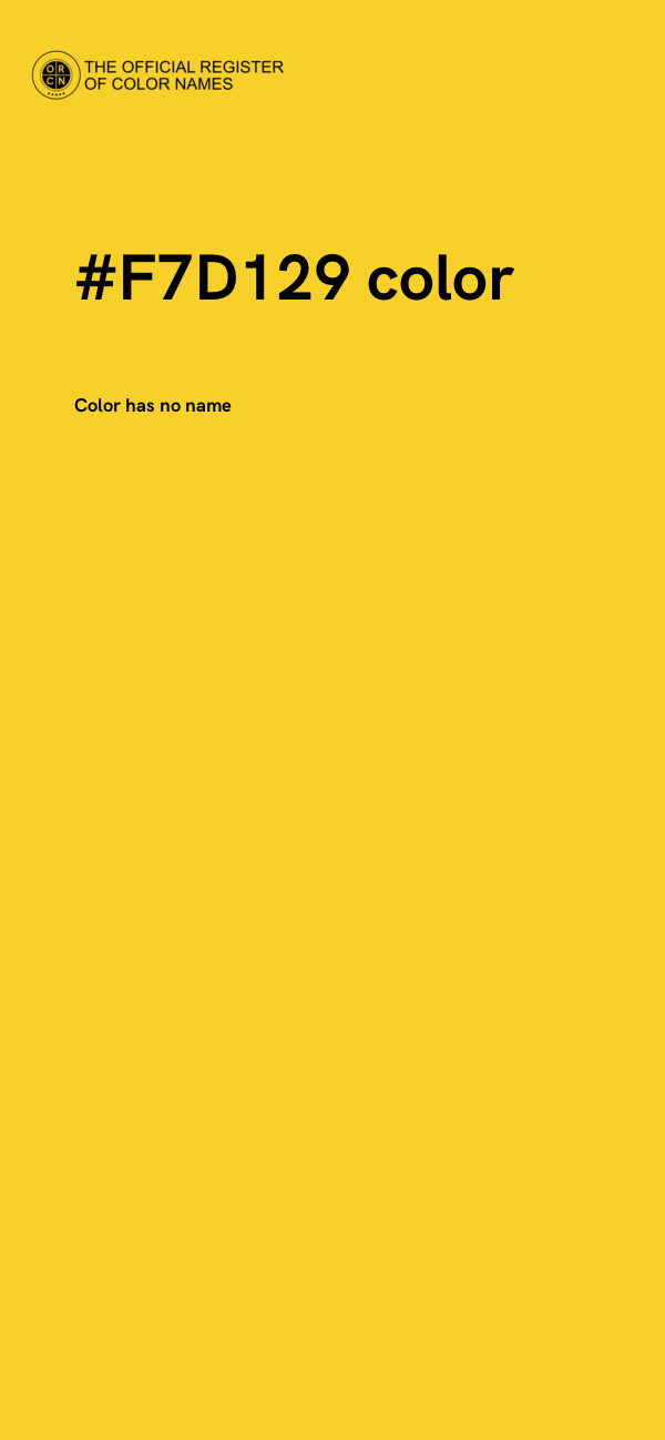 #F7D129 color image