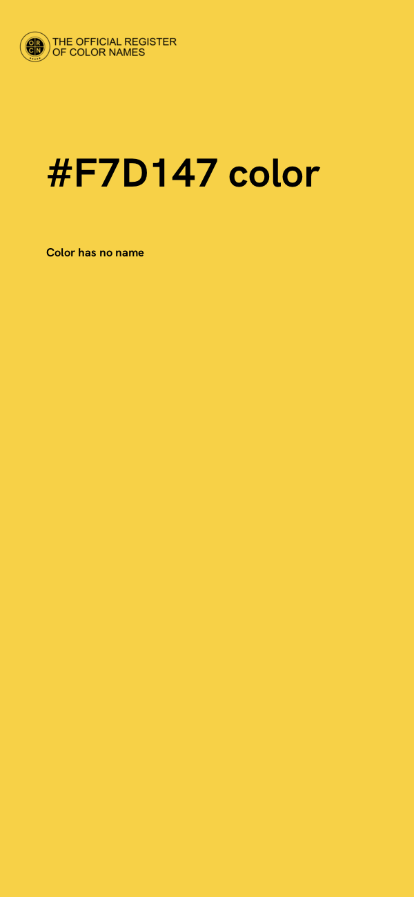 #F7D147 color image