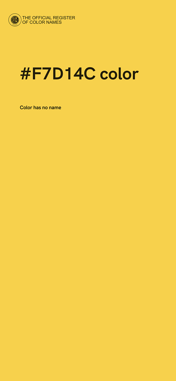 #F7D14C color image