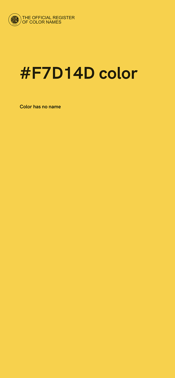 #F7D14D color image