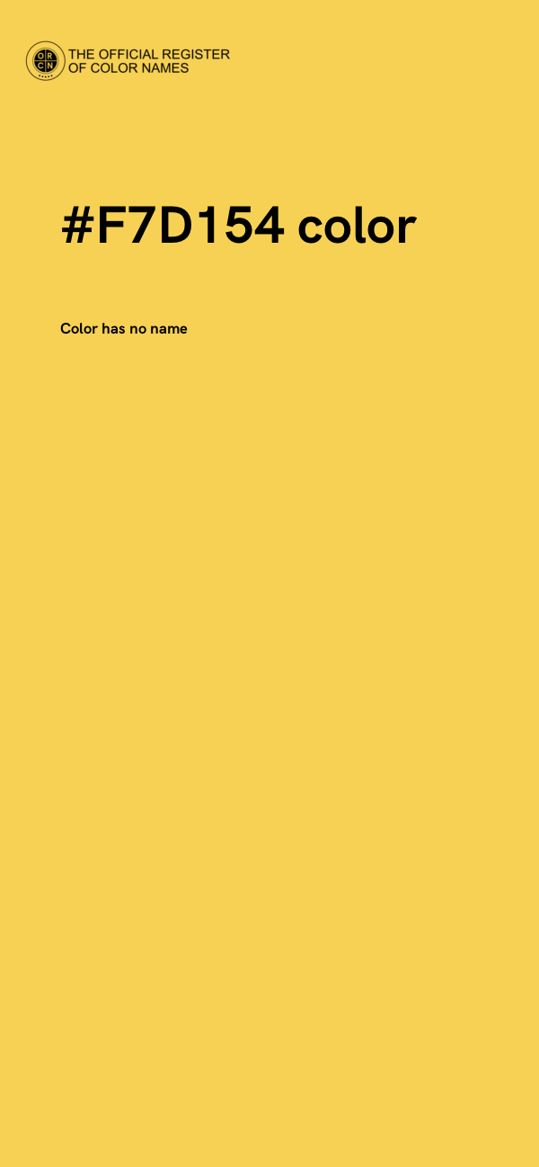 #F7D154 color image
