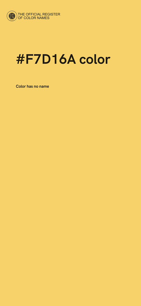 #F7D16A color image