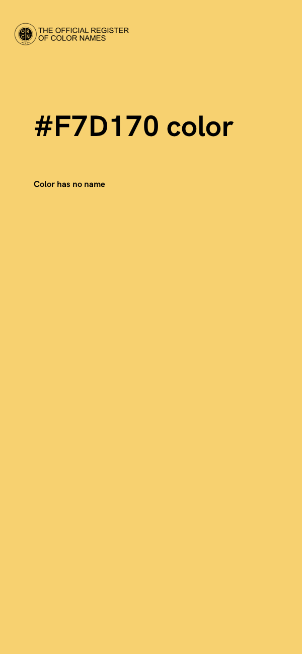 #F7D170 color image