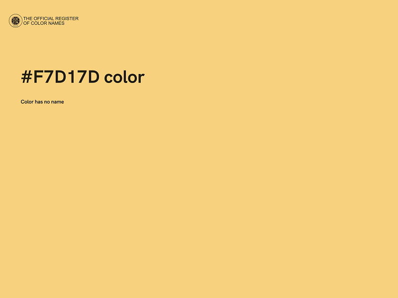 #F7D17D color image