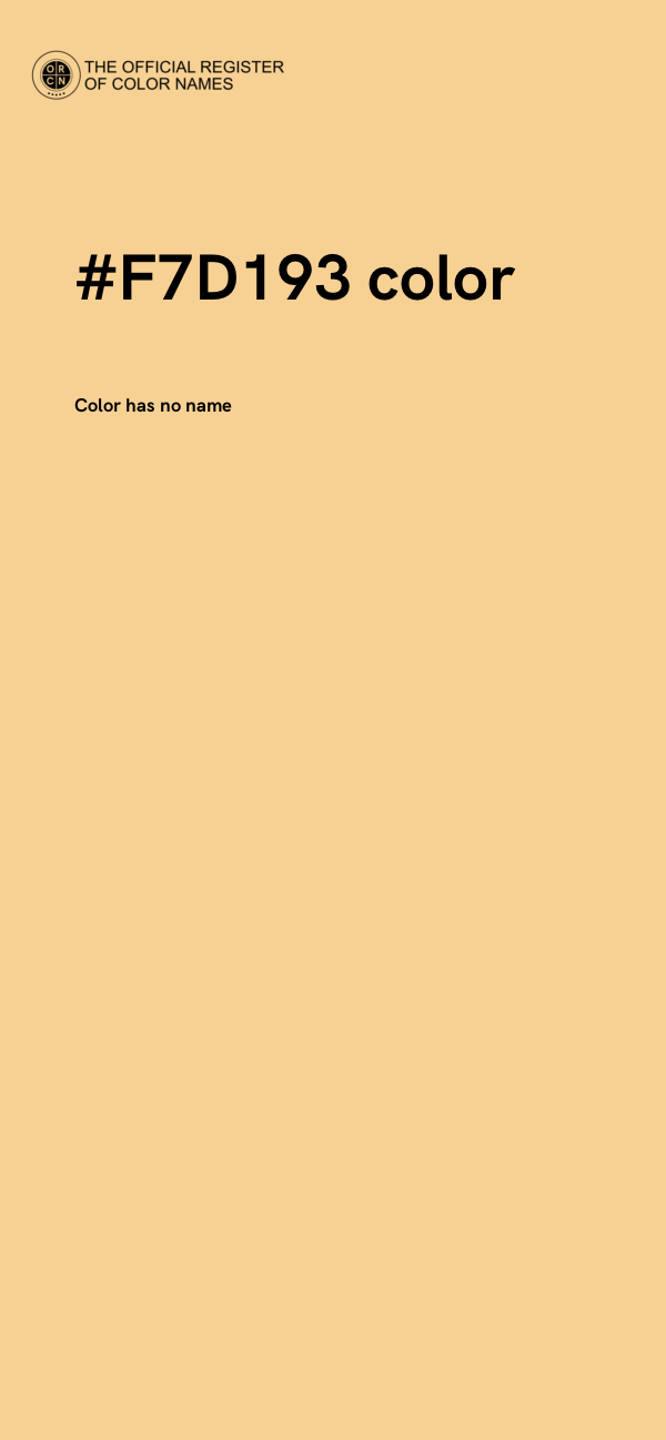 #F7D193 color image