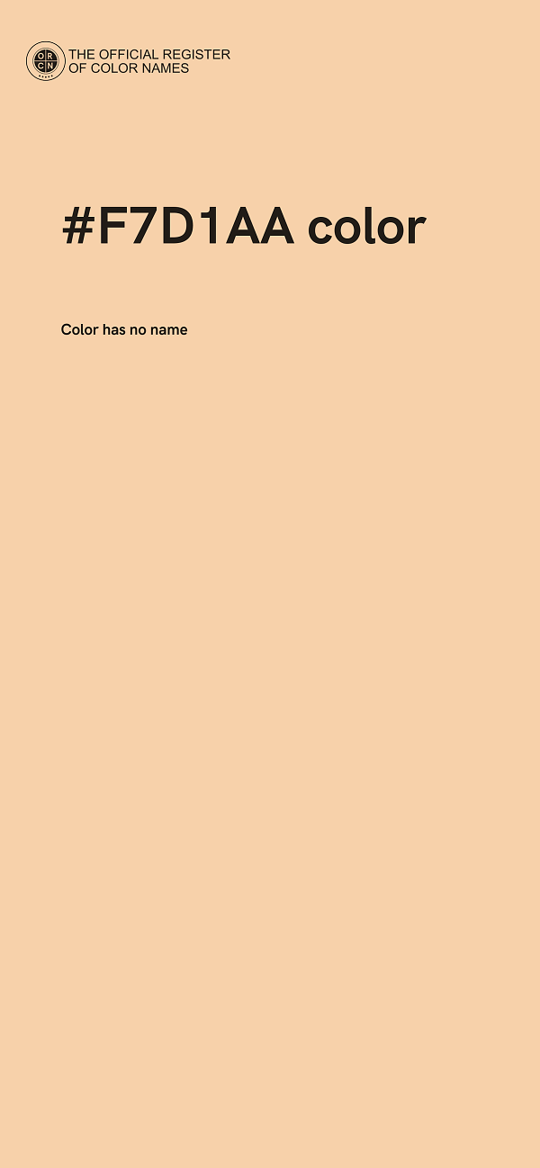 #F7D1AA color image