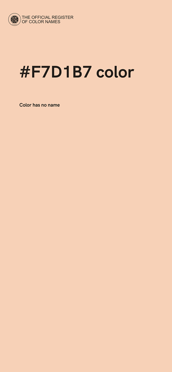 #F7D1B7 color image