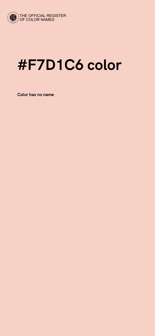 #F7D1C6 color image