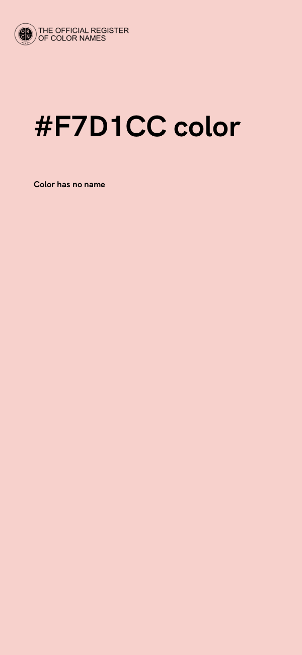 #F7D1CC color image