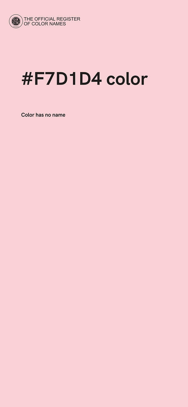 #F7D1D4 color image