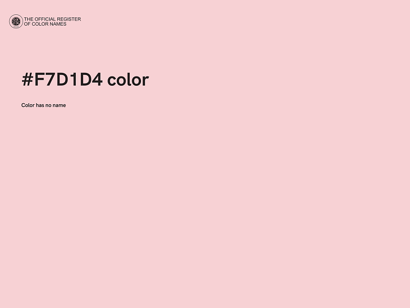 #F7D1D4 color image