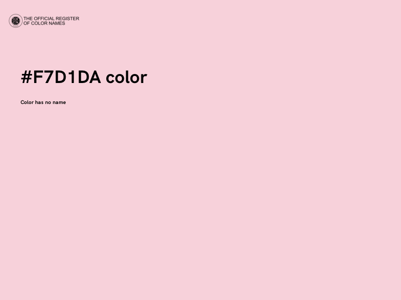 #F7D1DA color image