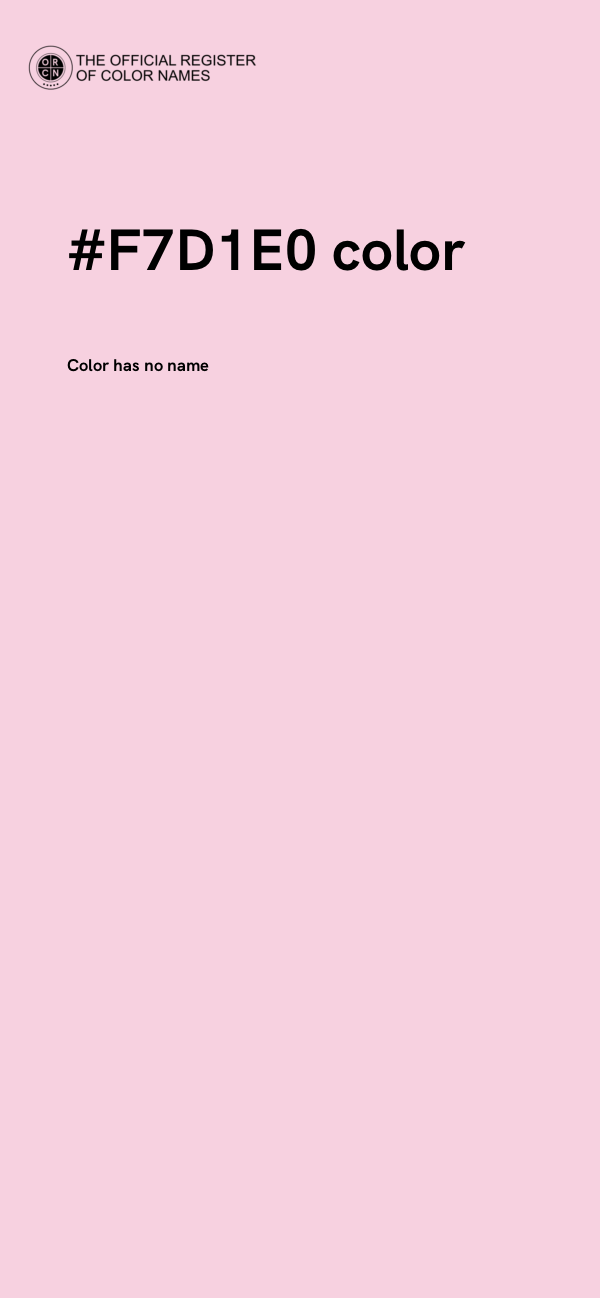 #F7D1E0 color image