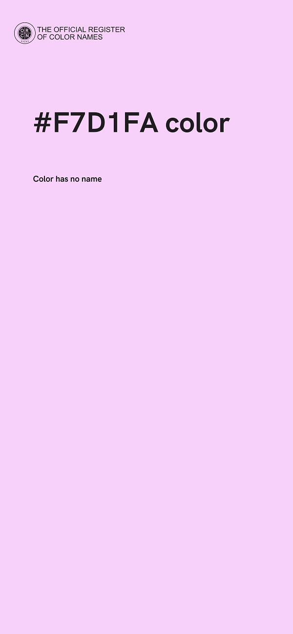 #F7D1FA color image