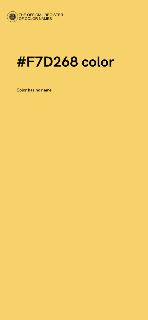 #F7D268 color image