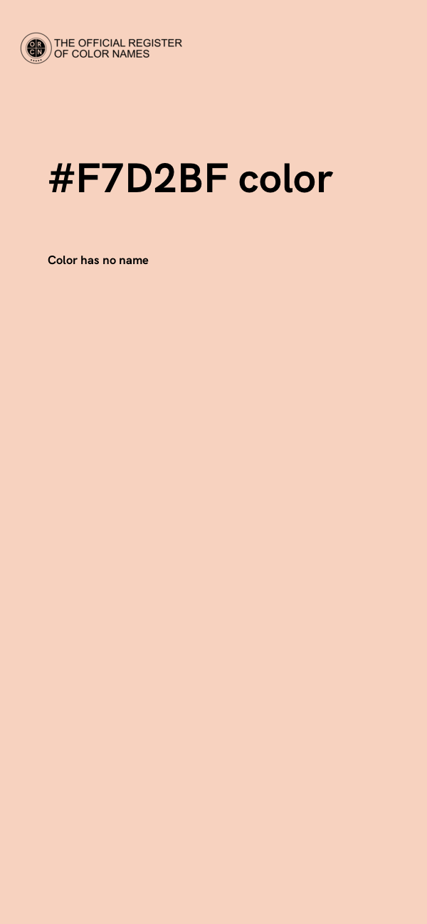 #F7D2BF color image