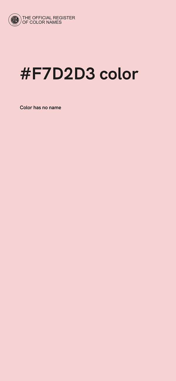 #F7D2D3 color image