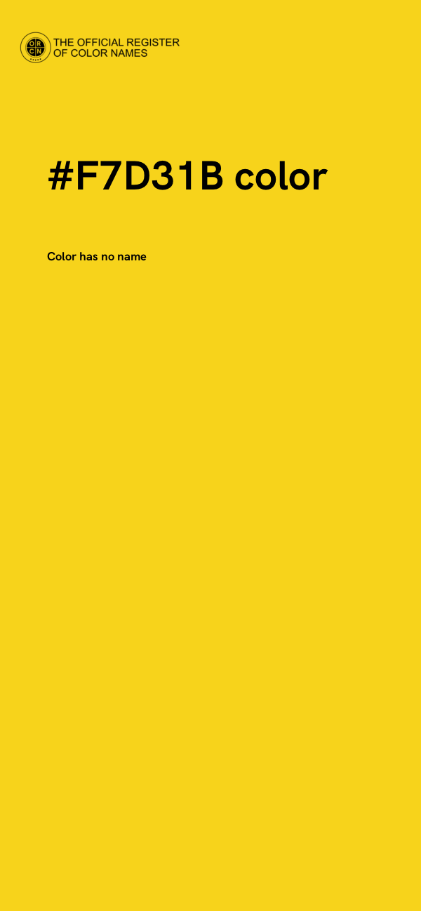 #F7D31B color image