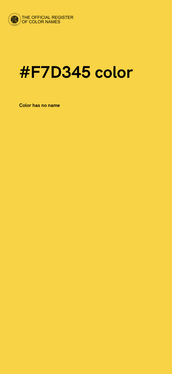 #F7D345 color image