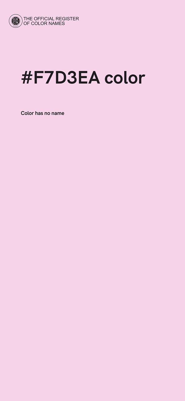 #F7D3EA color image