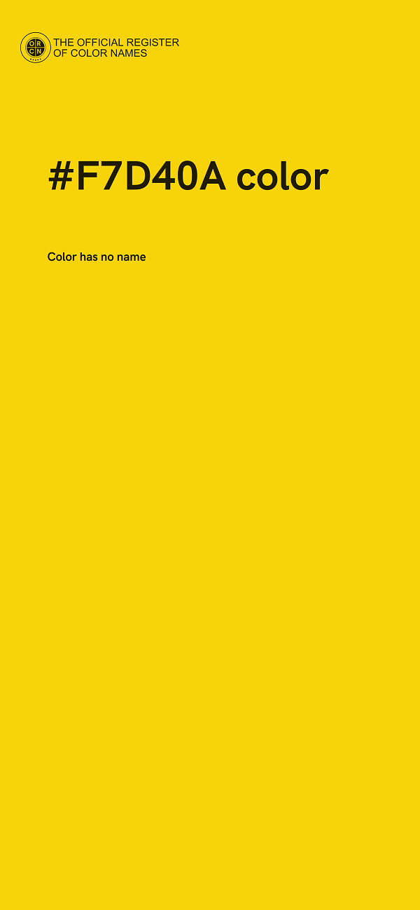 #F7D40A color image