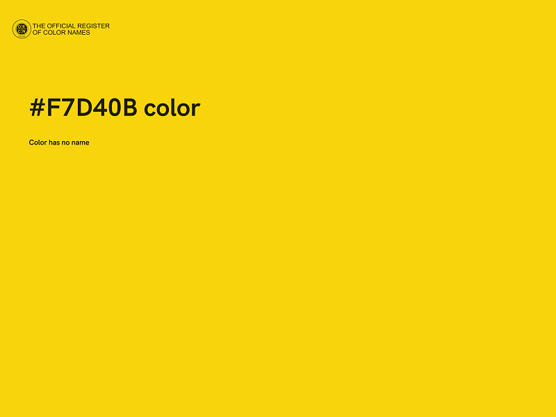 #F7D40B color image