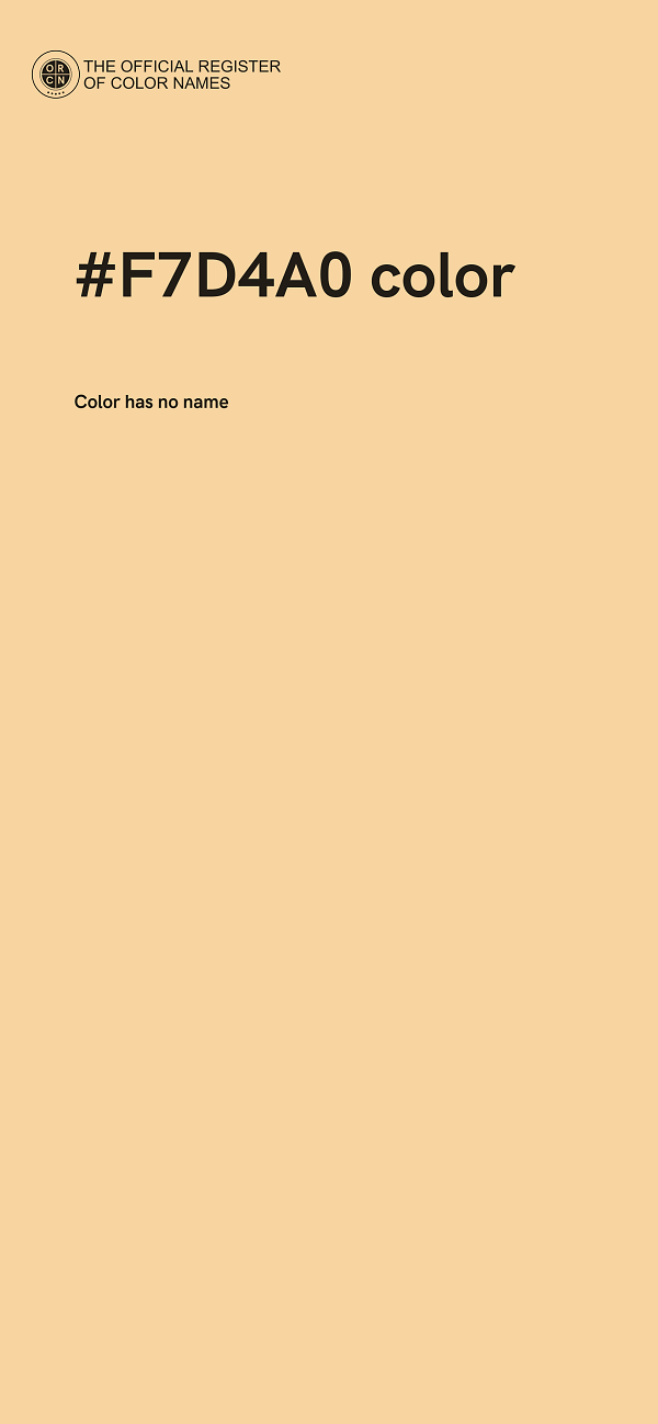 #F7D4A0 color image