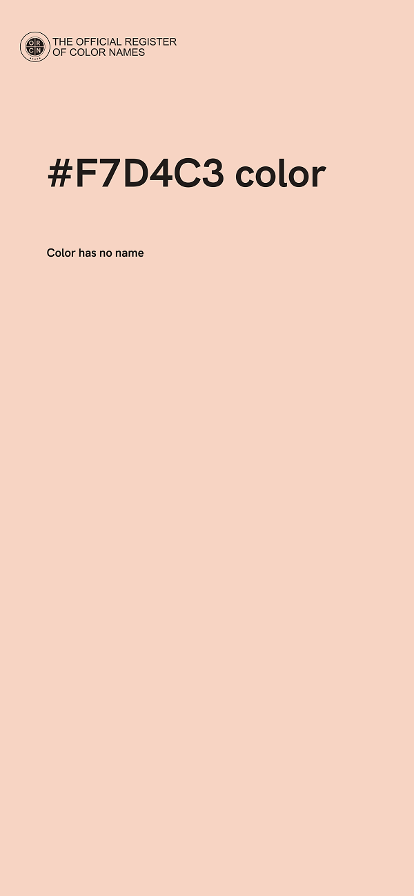 #F7D4C3 color image
