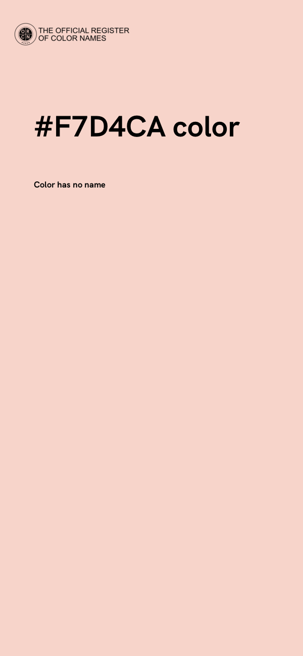 #F7D4CA color image