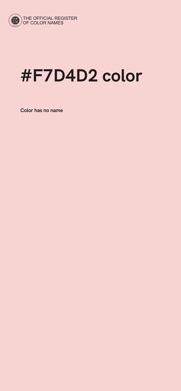 #F7D4D2 color image