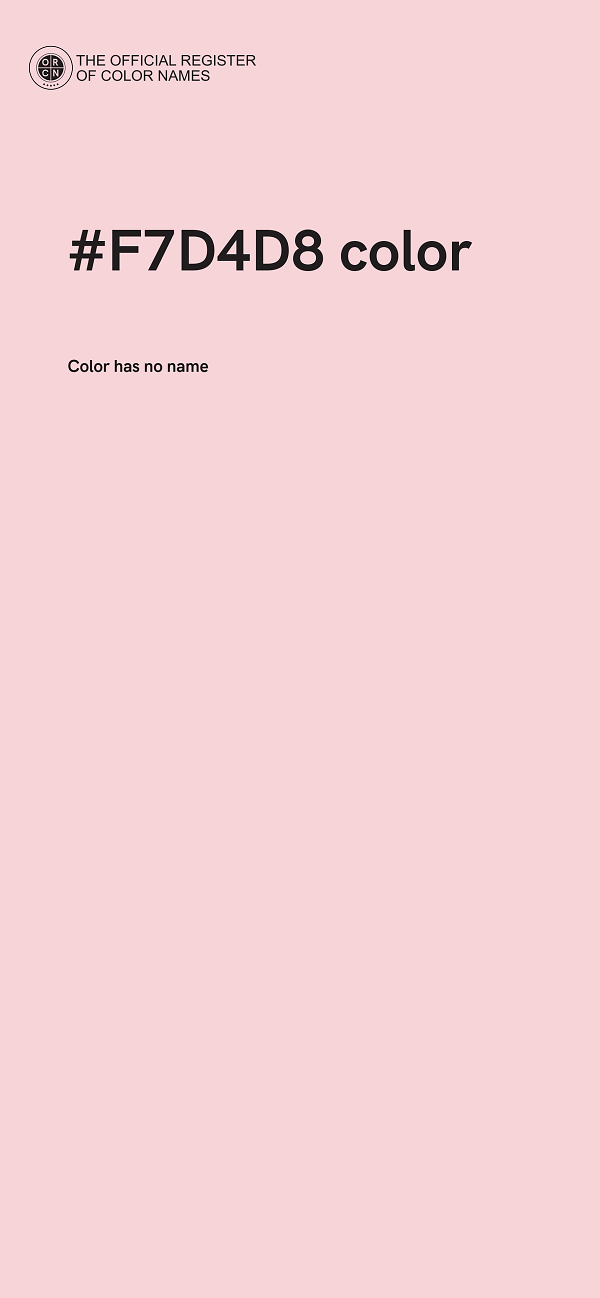 #F7D4D8 color image