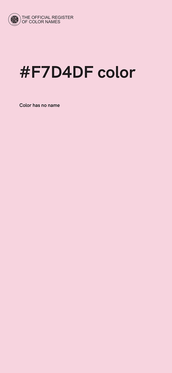 #F7D4DF color image
