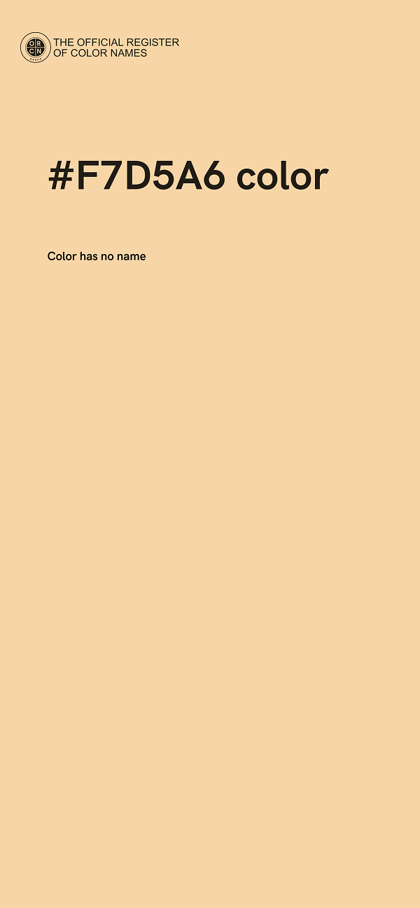 #F7D5A6 color image