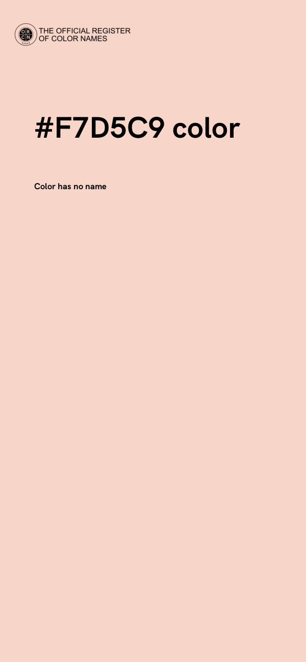 #F7D5C9 color image