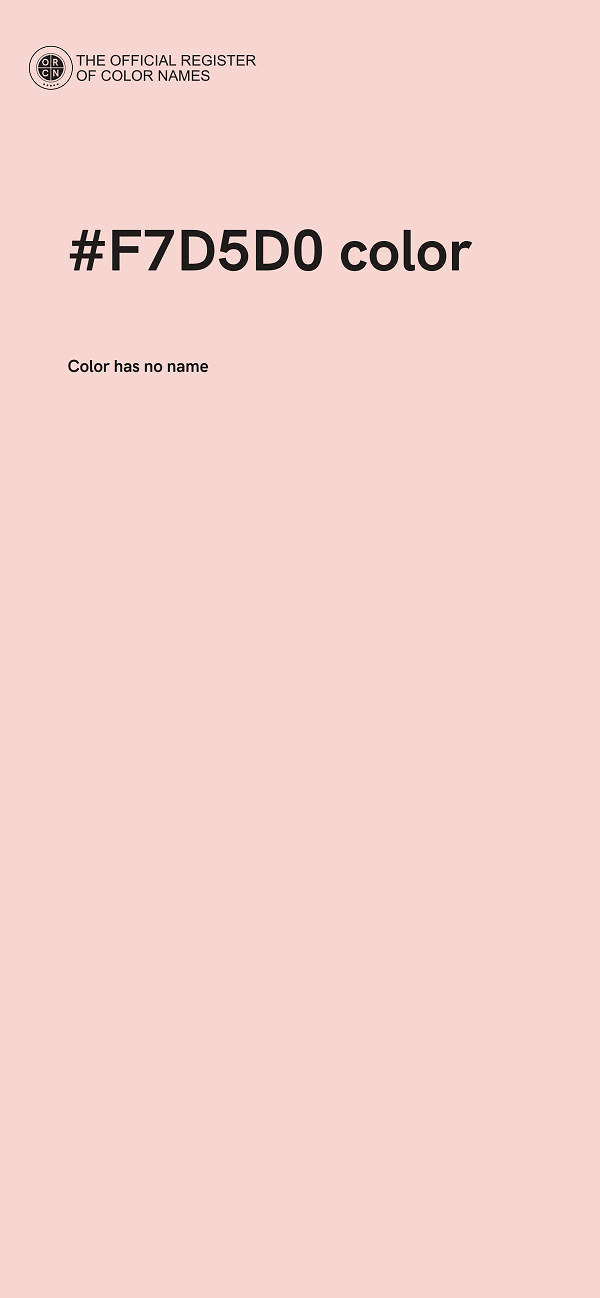 #F7D5D0 color image