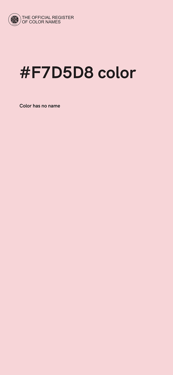 #F7D5D8 color image