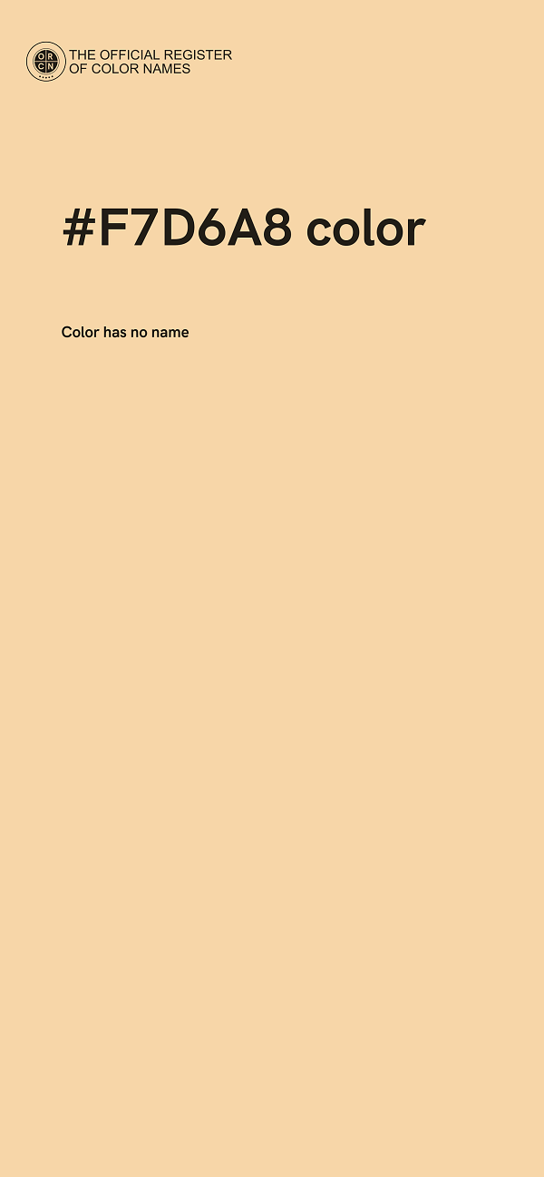 #F7D6A8 color image
