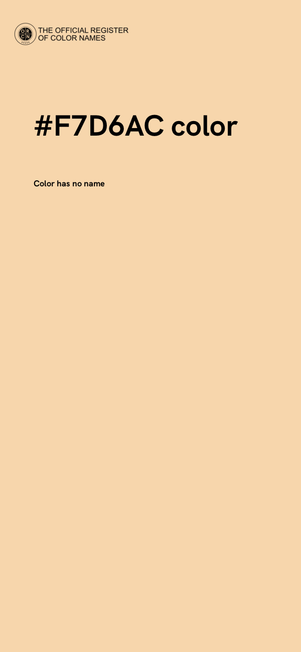 #F7D6AC color image
