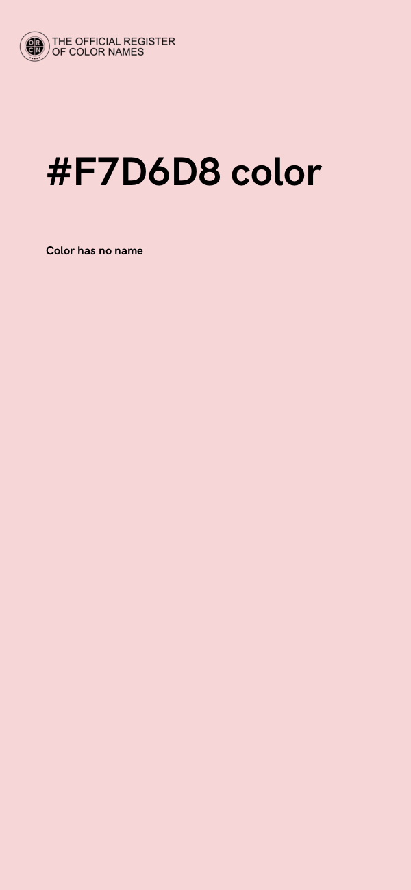 #F7D6D8 color image