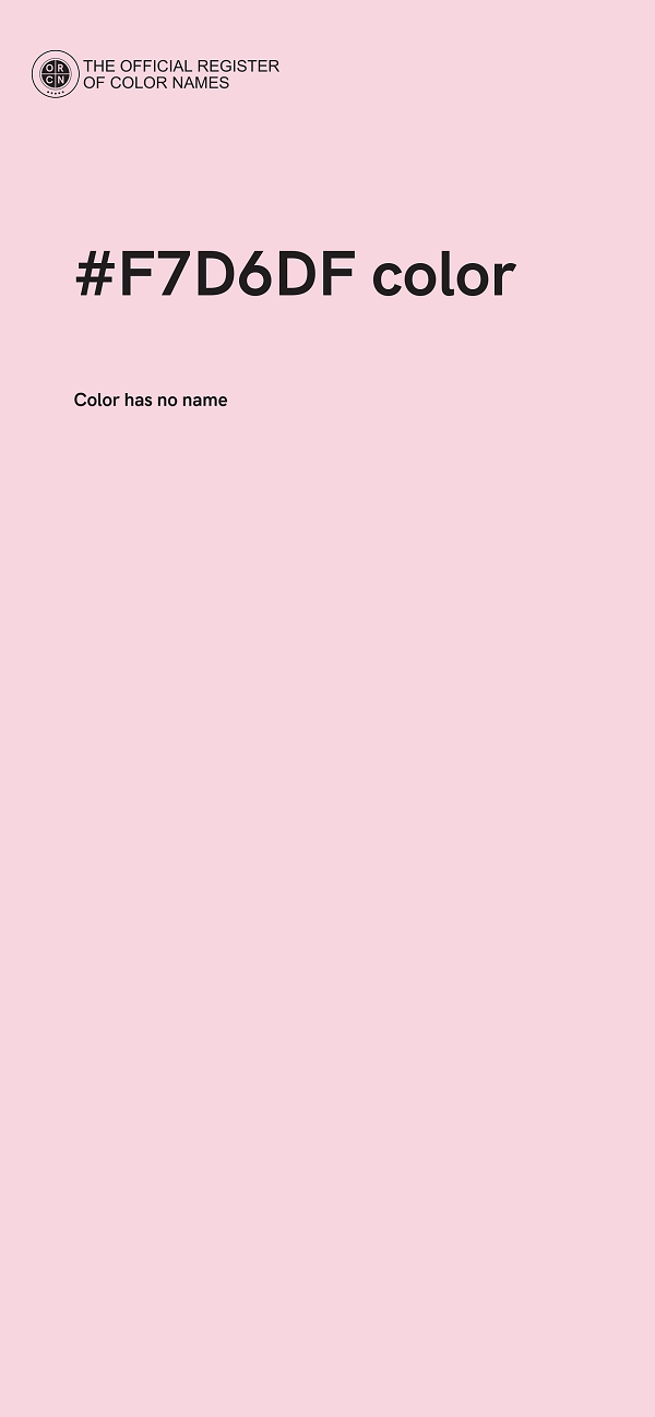 #F7D6DF color image