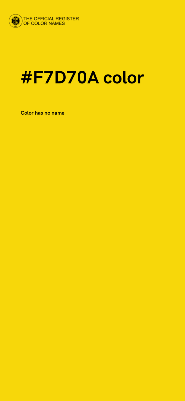 #F7D70A color image