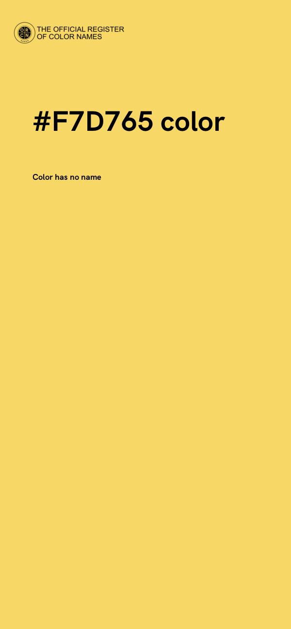 #F7D765 color image