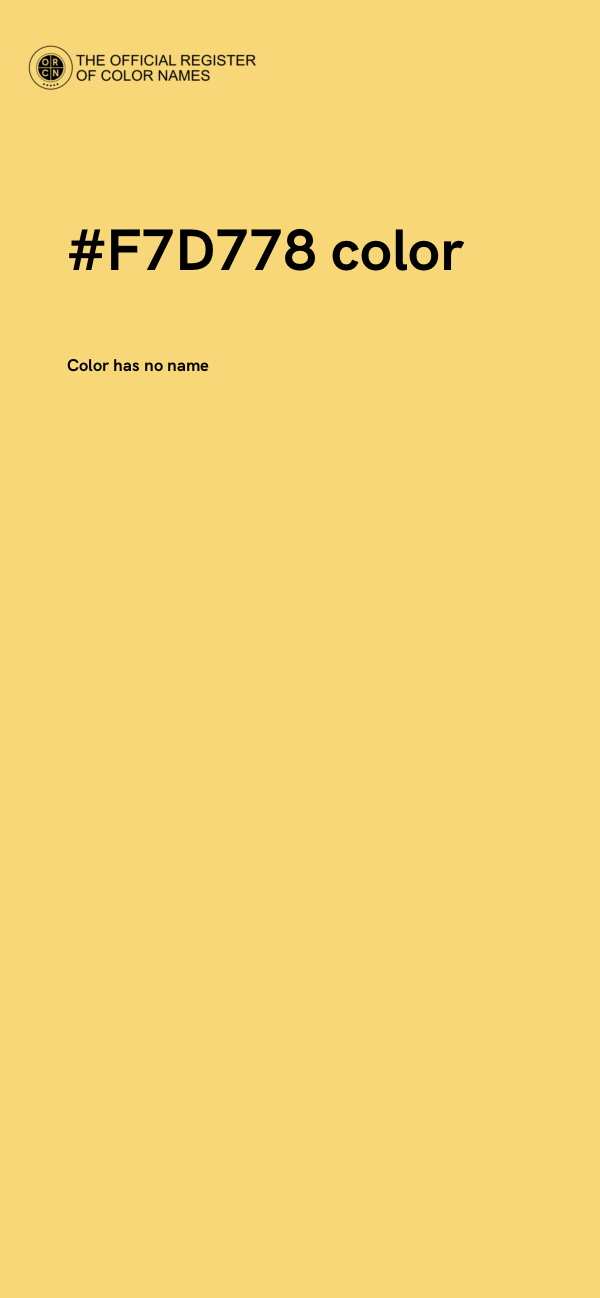 #F7D778 color image