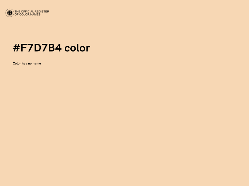 #F7D7B4 color image